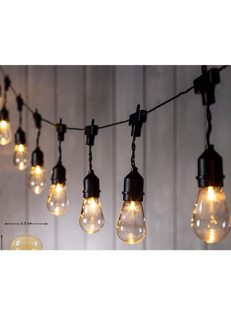 20M String Light Cable Without Bulbs – E27 Outdoor & Indoor Hanging Light Cord – IP65 Waterproof – Connectable Design - Image 2